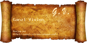 Ganzl Vivien névjegykártya